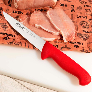 294622 Ніж м`ясника 160 мм серія '2900' червоний