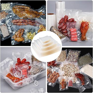 Вакуумні пакети 200 пакетів 10 x 15/15 x 20/20 x 25/20 x 30 см Taipintee