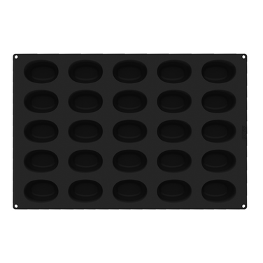 SQ091 Форма силіконова 600x400 мм Oval savarin 88 x 60 h 35 мм (25шт.)