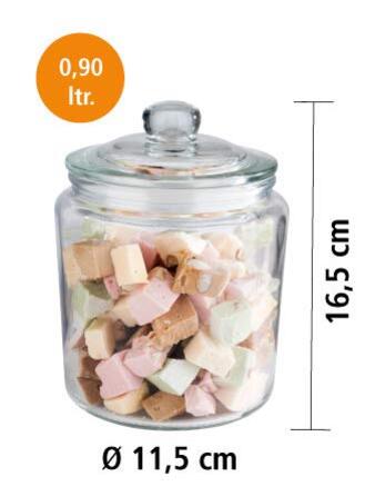 Банка для зберігання 0,9 л з кришкою Classic APS