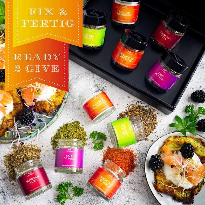 Набір із 5 спецій Herzlichen Glückwunsch в подарунковій упаковці Hallingers