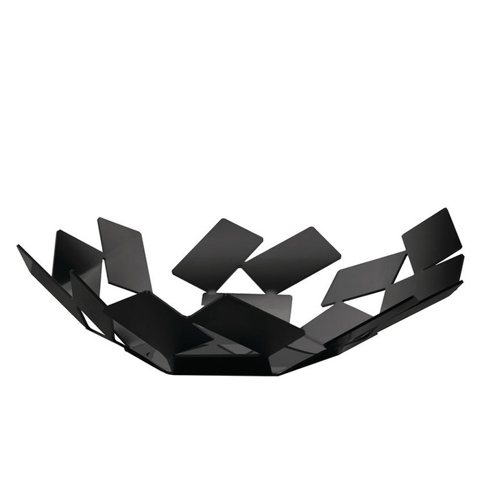 Блюдо 24,5х6,2х23,4 см чорне Scirocco Alessi