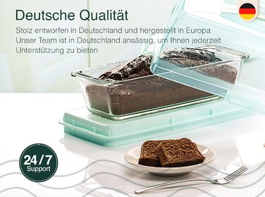 Коробка для транспортировки торта с крышкой, капюшоном и ручкой. Коробка для хранения, контейнер для торта, тарелка для торта, контейнер для торта, коробка для торта, тарелка для торта, начинка для торта, колокольчик для торта - (крем, прямоугольный)