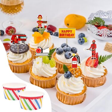 Набір паперові стаканчики для морозива з ложками 50 шт. 125 мл Bakiauli