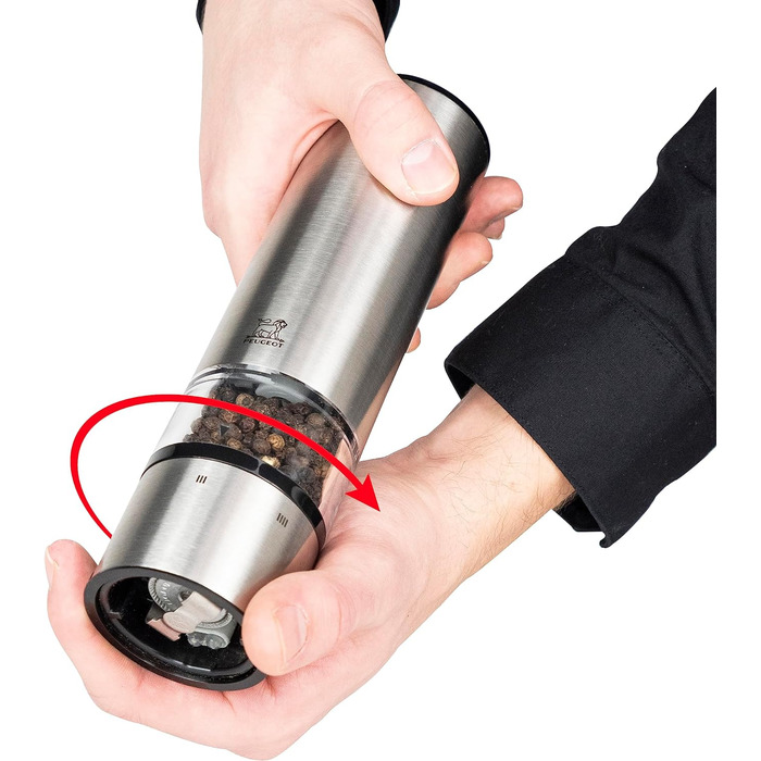 Електричний млин для перцю і солі 20 см з нержавіючої сталі Elis Sense u'Select