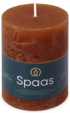 Свічка Spaas Rustic Pillar 70/95 мм 35 шт. - світло-рожева (бордо)