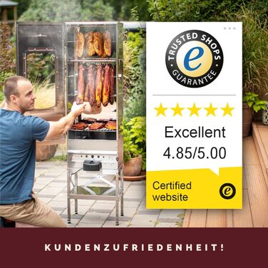 Високоякісна коптильня для копчення з нержавіючої сталі KAISER