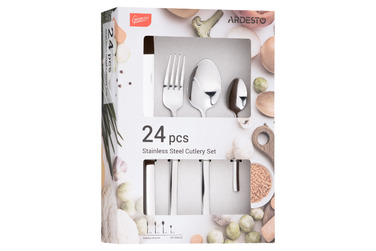 ARDESTO Набор столовых приборов Ardesto Gemini Lucca 24 Aves., Нержавеющая сталь