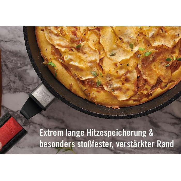 Сковорода 24 см з титановим покриттям зі знімною ручкою NOWO Woll