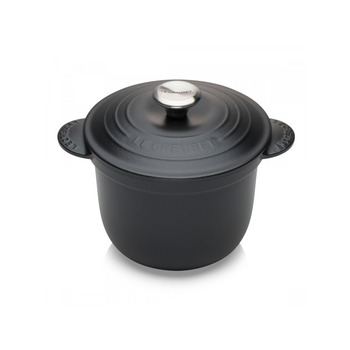 Каструля / жаровня 18 см з кришкою, чорна Every Black Le Creuset