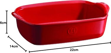Маленькая форма для запекания 22 x 14,5 х 5,5 см, бордовая Emile Henry
