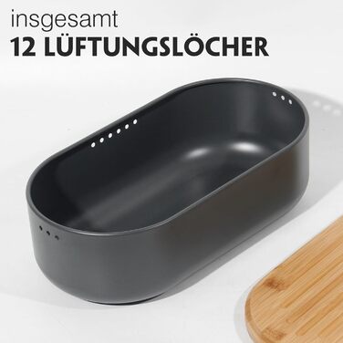 Маленька хлібниця з лляним мішок для хліба 33,5 x 18 x 11,3 см SYLANDO