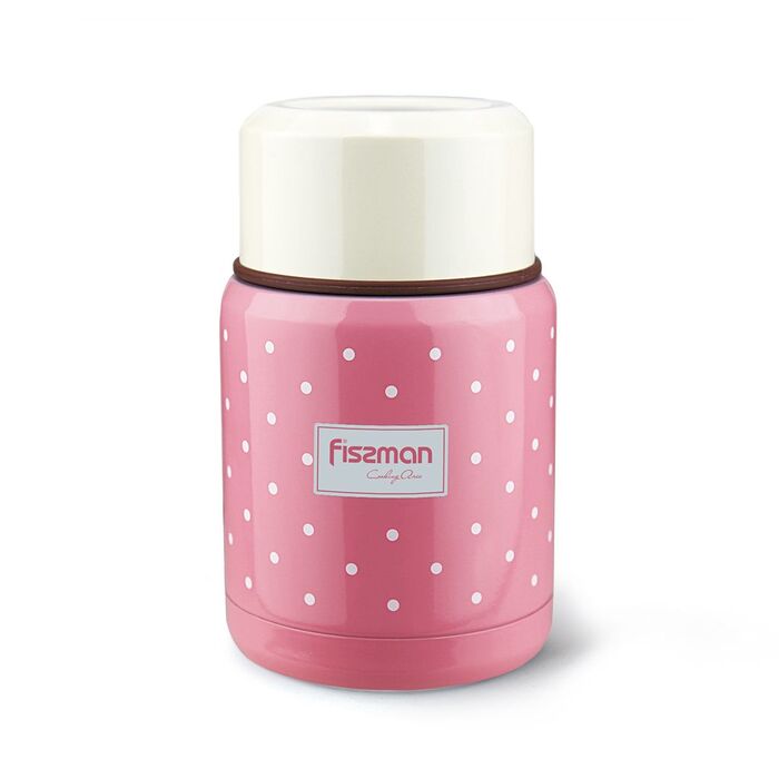 Термос для їжі Fissman 350 мл рожевий (9666)