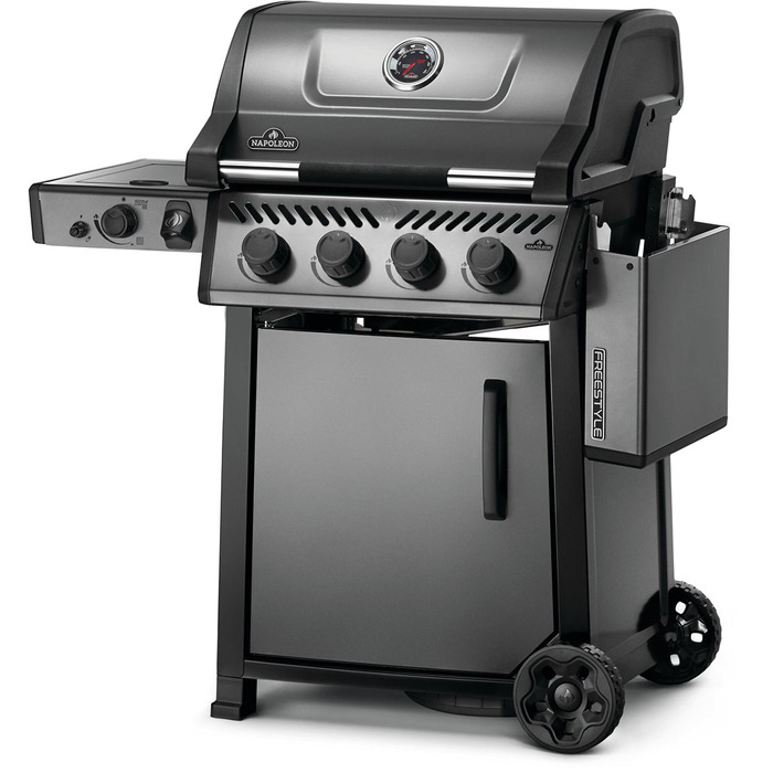 Газовий гриль Napoleon Freestyle 425 з бічним пальником Sizzle Zone та дверкою, графітовий F425DSIBPGT-RC Код: 013122