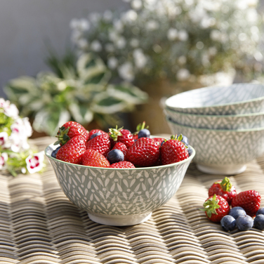 Миска Kitchen Craft GREY TILE, керамика, диам. 16 см, 500 мл