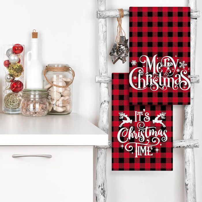 Набір з 4 різдвяних кухонних рушників 45 x 65 см, набір N Ohok