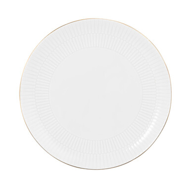 Обеденная тарелка 27,5 см, белая с золотистым ободком Amina Goldrand Seltmann Weiden