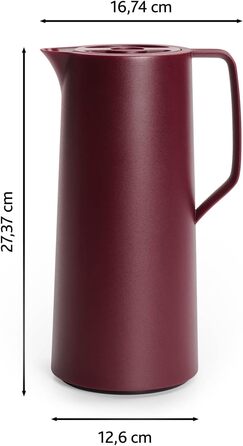 Термоглечик 1 л, винно-червоний Motiva Emsa