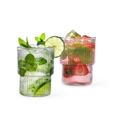 Набор из 2-х стаканов Fissman 370 мл жаростойкое стекло (6599)