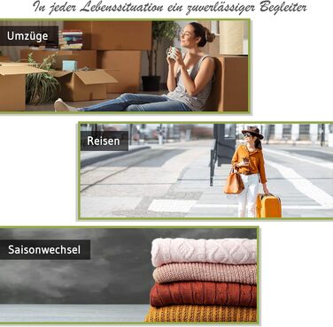 Вакуумні пакети для закочування - 10 шт. у 3 розмірах - Практичні компресійні мішки - Багаторазові сумки для зберігання в подорожах - без пилососа (6 шт. - Маленький (60 x 40 см))