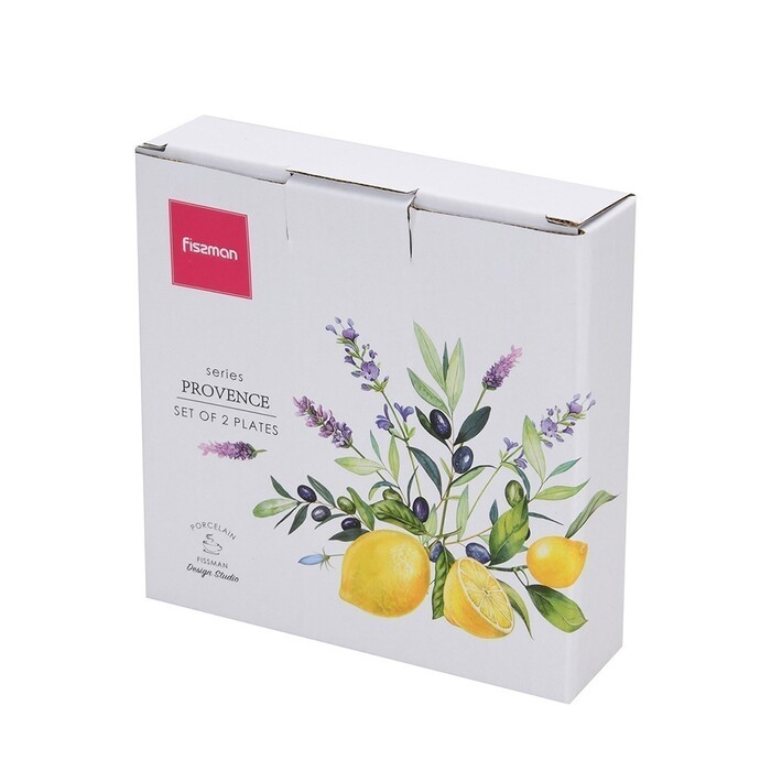 Набір з 2-х тарілок Fissman 16 см PROVENCE порцеляна (13621)