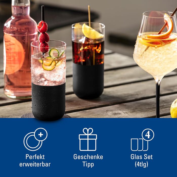 Набір келихів для лонгдрінків 4 шт 300 мл  Manufacture Rock Villeroy & Boch