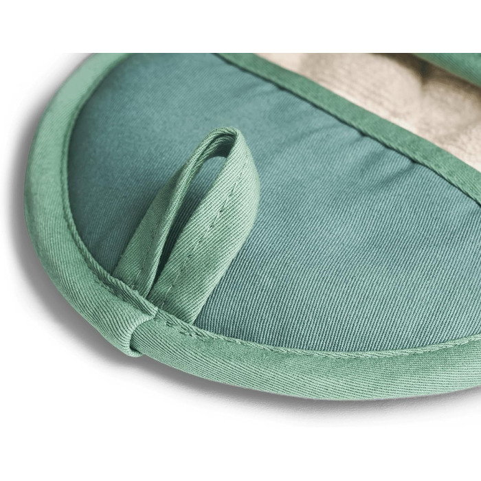 Набір 2 шт. Силікон і бавовна, термостійкі (прихватки, м'ята)