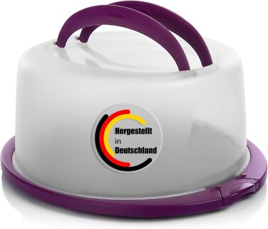 Контейнер для тортов переносной ‎38 x 33 x 15,5 см, фиолетовый BigDean