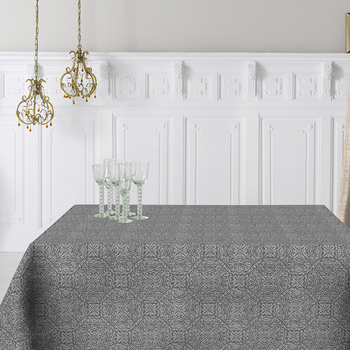 Скатертина Aitana textil Arp Schwarz, жакард, 140 х 200 cм