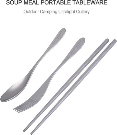 Титанові прилади для кемпінгу 3шт. Boundless Voyage