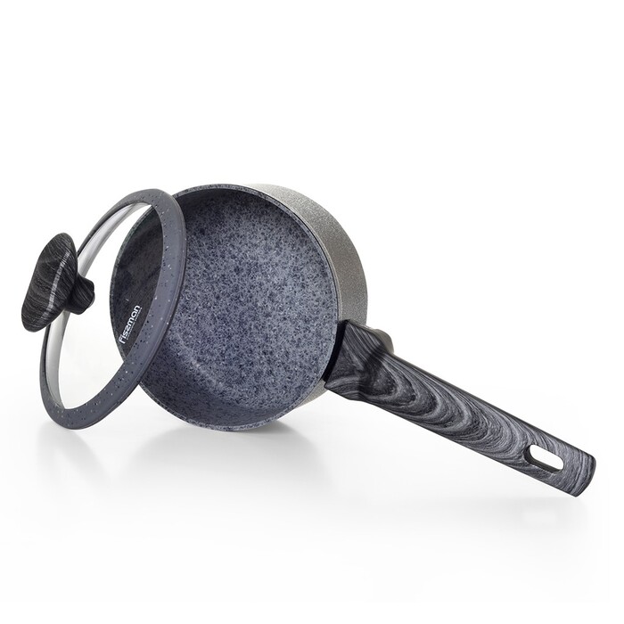 Ківш Fissman CHARM STONE 16x7,8 см 1400 мл зі скляною кришкою (5024)