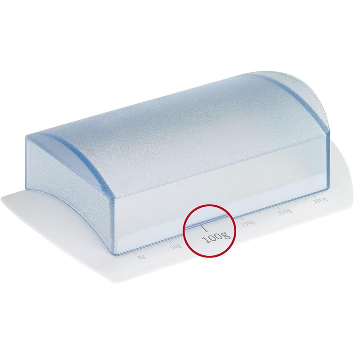 Маслянка Westmark - ідеально підходить для сервірування та зберігання - Можна мити в посудомийній машині - спеціальне полегшення для надійного захоплення (зі шкалою, одинарне)