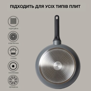 Сковорода для жарки Fissman LAURA 28x5,4 см алюминий с антипригарным покрытием (14474)