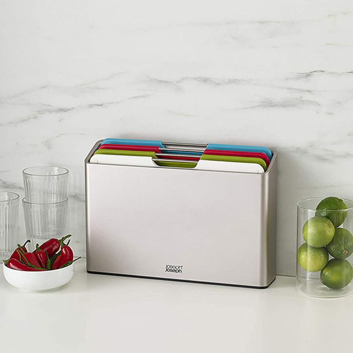 Набор разделочных досок с шеф-ножом и кейсом для хранения Joseph Joseph Chopping Board Set , 31,8 х 22,2 х 7,6 см, 6 пр.