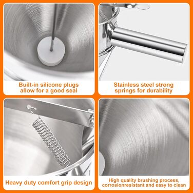 Диспенсер для тіста/млинців з кришкою 1,2 л POFIBO