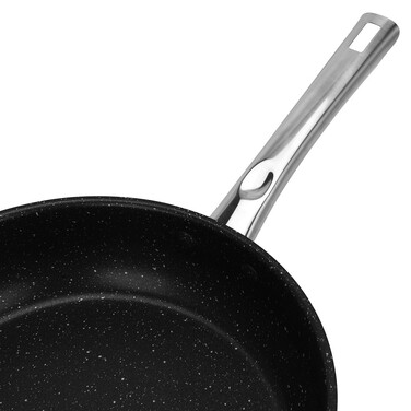 Сковорідка глибока Fissman 26x7 см ELIA з антипригарним покриттям нержавіюча сталь (5529)