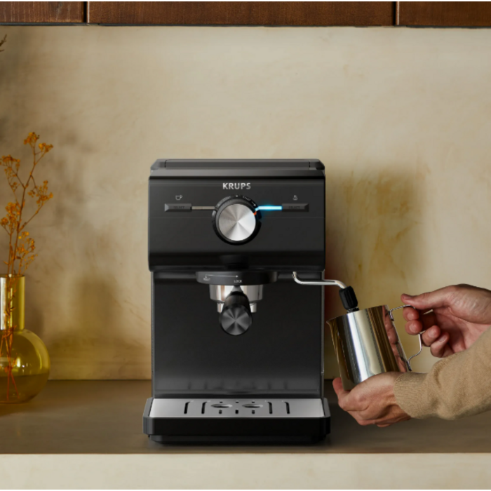 Кофеварка эспрессо Krups XP381810 OPIO BLK (7076115)