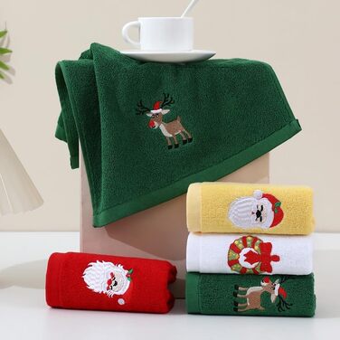 Набір із 4 різдвяних кухонних рушників 45 x 32 см Awleynz