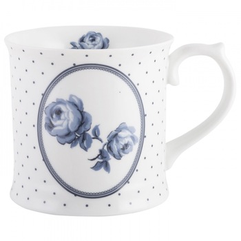 Кухоль для чаю Katie Alice VINTAGE INDIGO White Spot, фарфор, 400 мл