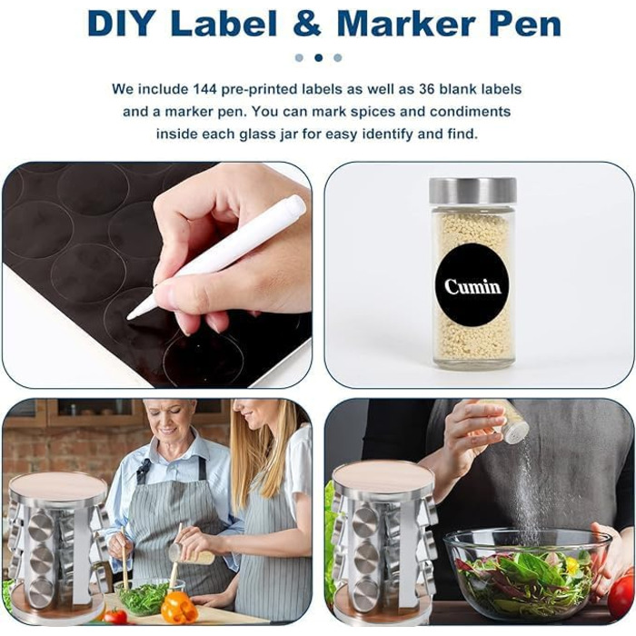 Карусель для 12 банок спецій Manfâ