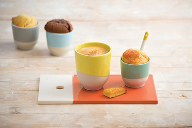 Чашка для чая Revol Color Lab, лимонная, диам. 8 см, h 8,8 см, 0,2 л