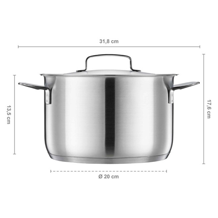 Кастрюля Fiskars All Steel 5 л матовая (1064752)