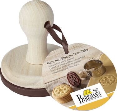 Штамп для печива у вигляді сніжинки, 7 см, RBV Birkmann