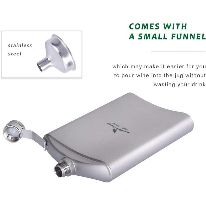 Титановая фляга для бедра Boundless Voyage