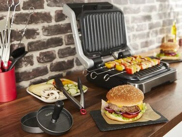 Tefal Пресс для бургеров, алюминий, черно-серый