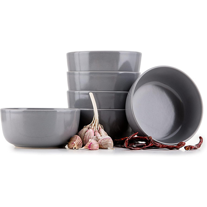 Консімо. Набір посуду Combi 6 персон Набір тарілок VICTO Modern 24 предмети Столовий сервіз - Сервіз та набори посуду - Комбінований сервіз 6 осіб - Сервіз для сім'ї - Посуд Столовий посуд (18 предметів (тарілка з макаронами), сірий)