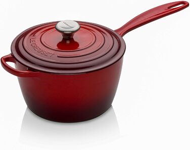 Чугунный сотейник Ø 20 см, 2,5 л с крышкой, вишнево-красный Signature Le Creuset