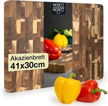 Доска разделочная 41 x 30 x 3 см, акация Moritz & Moritz