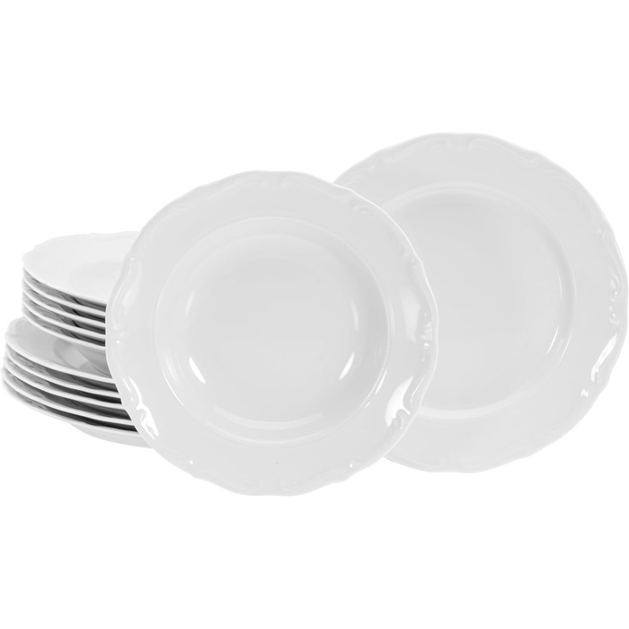 Порцеляна, білий (обідній сервіз, 12 шт. , одномісний), 30 шт.