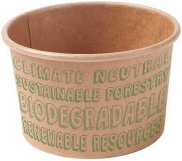 Набір паперові стаканчики для морозива 50 шт. 75 мл BIOZOYG